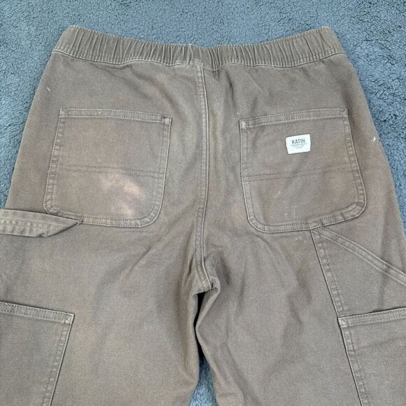 Katin Pants Mens Medium Elastic Waist Carpenter Workwear Grunge Straight Skate - Picture 11 of 15